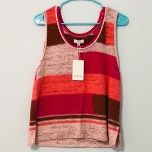 NWT Women's Colorblock Sleeveless Crochet Sweater NWT